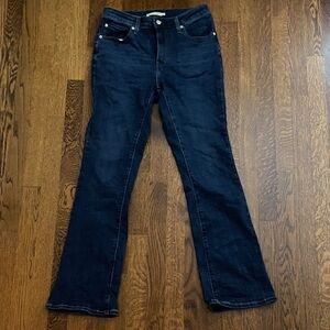 Levi's Dark Indigo Women's 725 High Rose Bootcut Jeans size 29